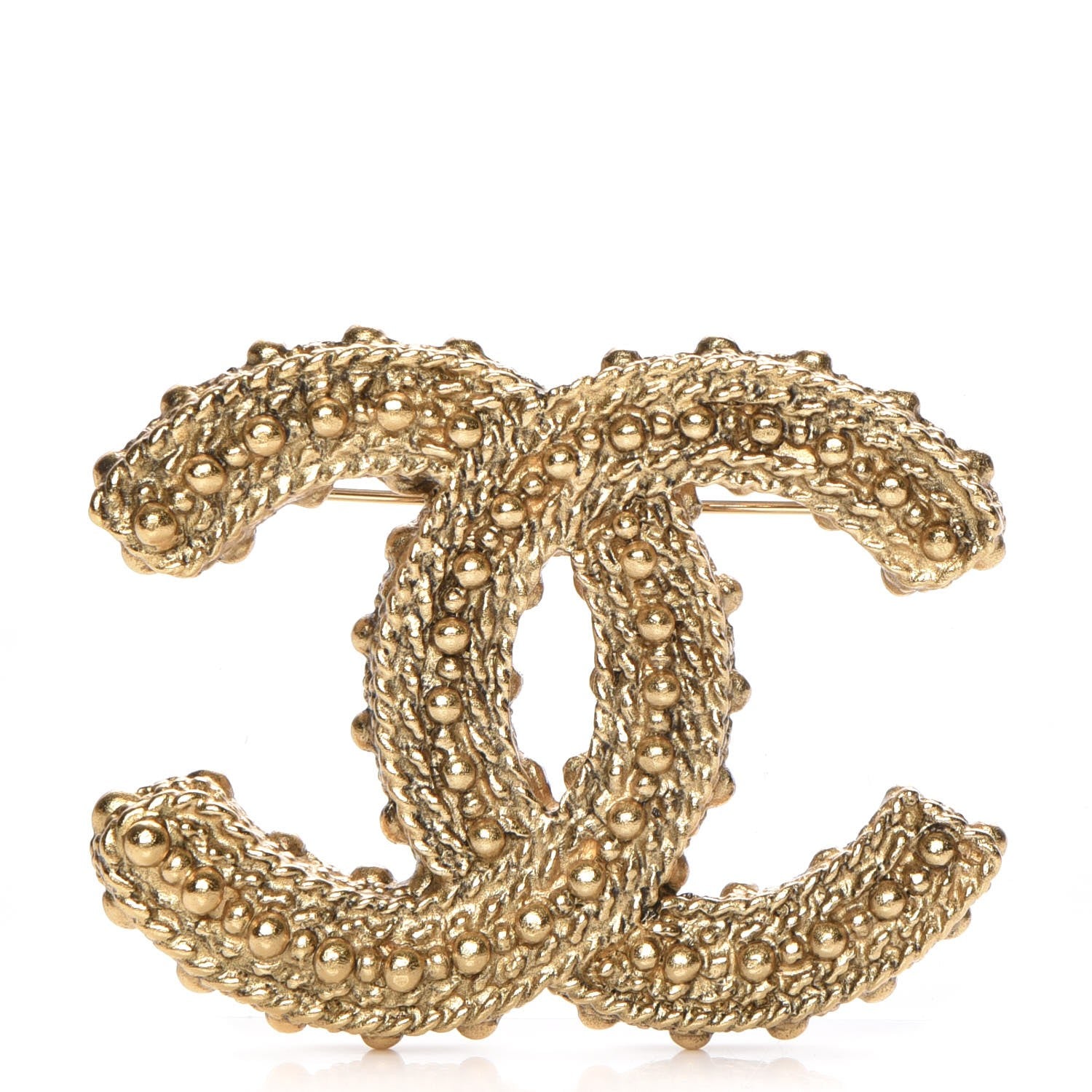 Chanel Bead CC Brooch Gold 1 of 5