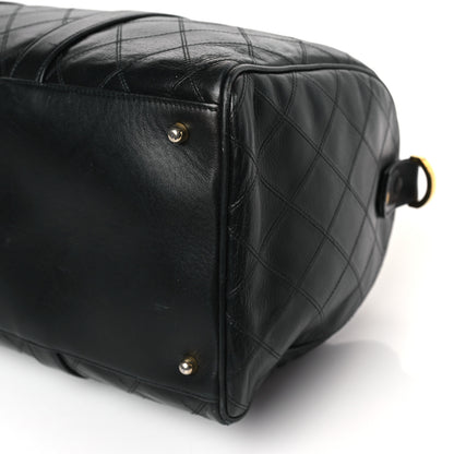 Chanel Calfskin Stitched CC Boston Black 9 of 11