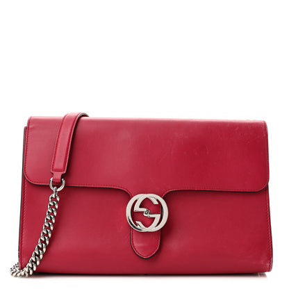 Gucci Moon Calfskin Medium Interlocking G Shoulder Bag Petunia 1 of 12