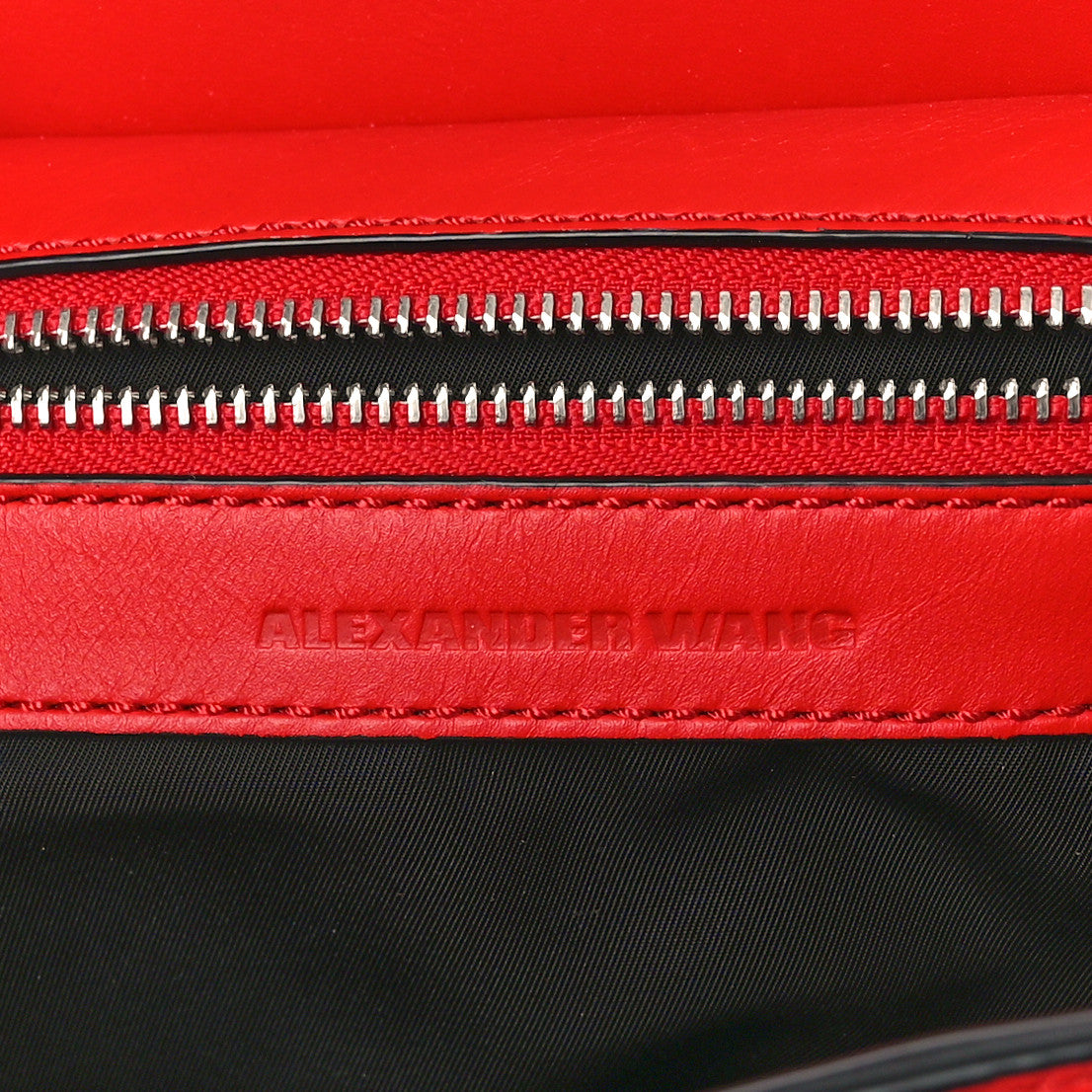 Alexander Wang Calfskin Small Marion Soft Tote Red Silver Hardware 6 of 8