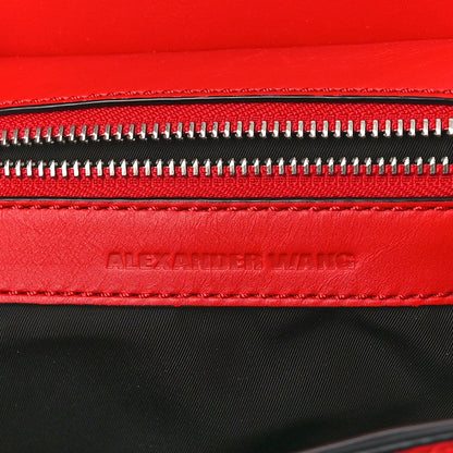 Alexander Wang Calfskin Small Marion Soft Tote Red Silver Hardware 6 of 8