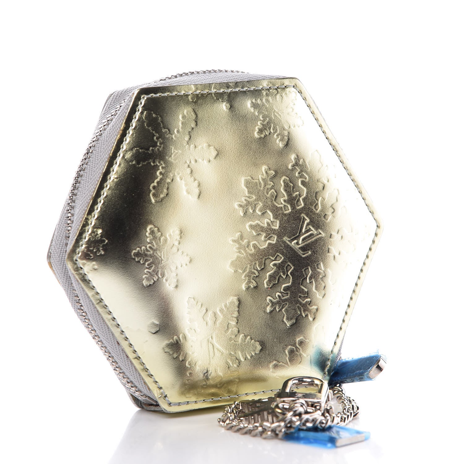 Louis Vuitton Porte-Monnaie Flocon Coin Purse Argent 3 of 12