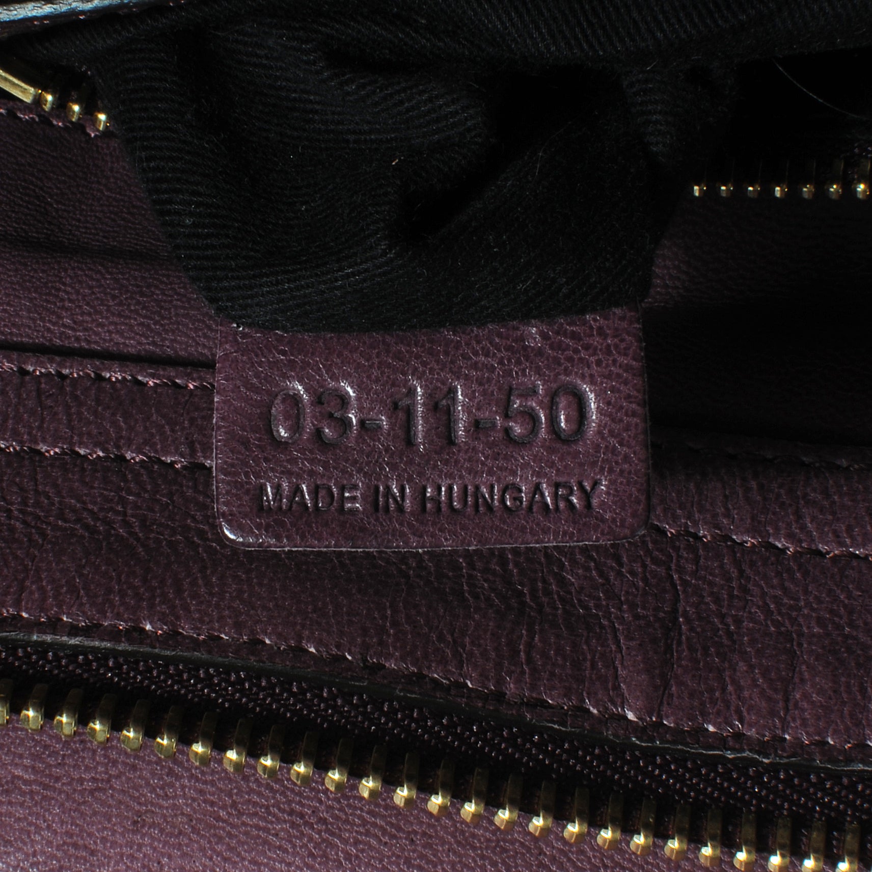 Chloe Glazed Leather Ethel Satchel Dark Purple 9 of 11