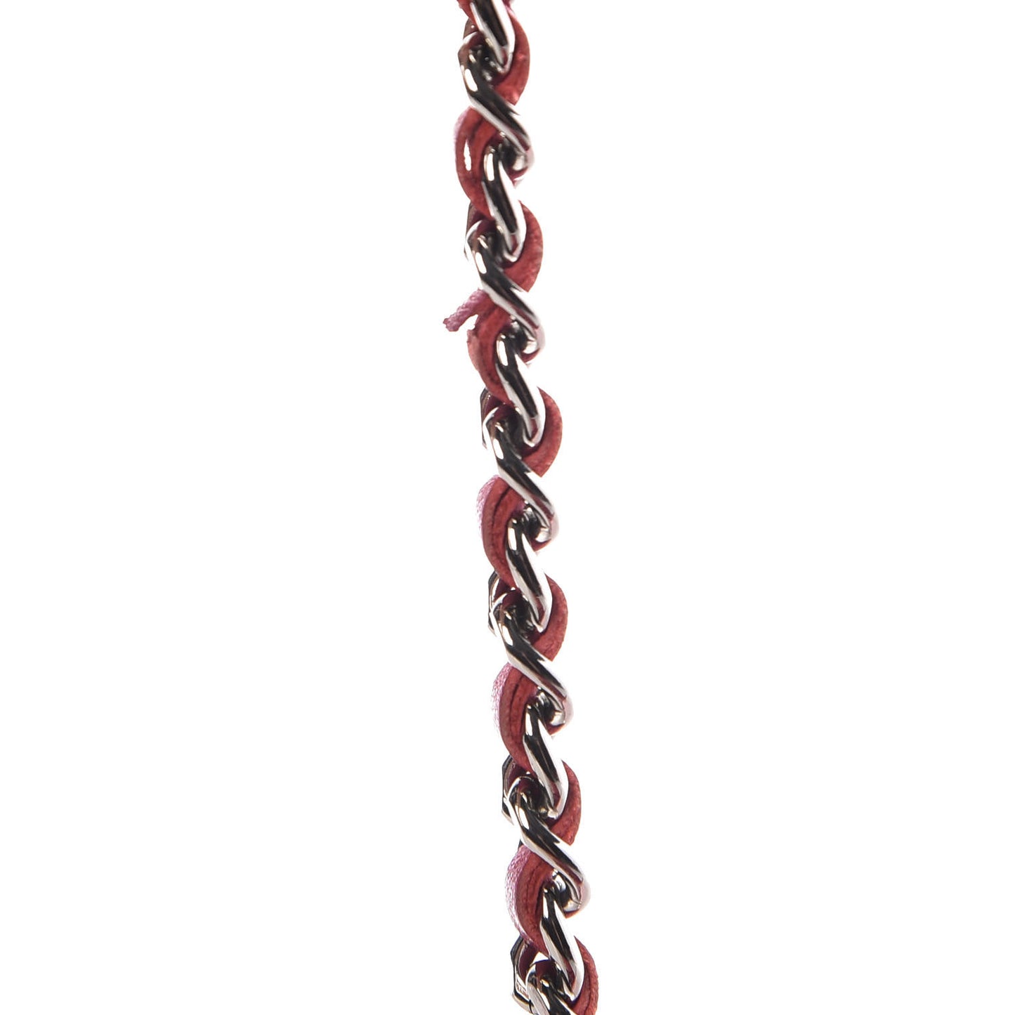 Patent Camellia Embossed Wallet on Chain WOC Rose