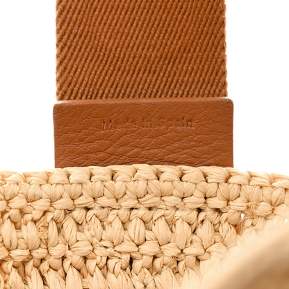 Loewe Raffia Paula's Ibiza Fold Shopper Tote Natural Tan 9 of 9