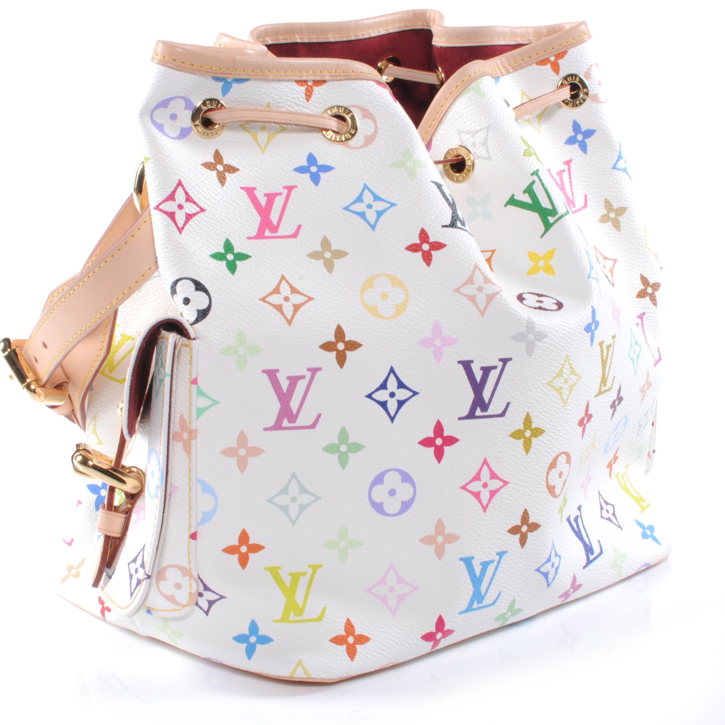 Monogram Multicolor Petit Noe White