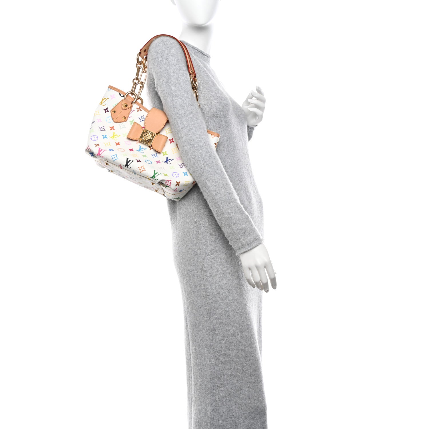 Louis Vuitton Monogram Multicolor Annie MM White 2 of 10
