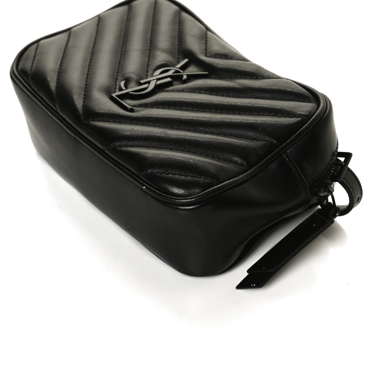Calfskin Matelasse Monogram Lou Belt Bag Black
