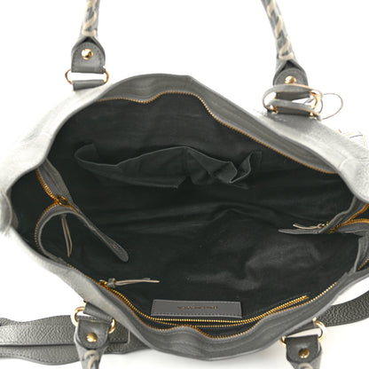 Balenciaga Chevre Gold Metallic Edge Hardware City Gris Acier 5 of 10