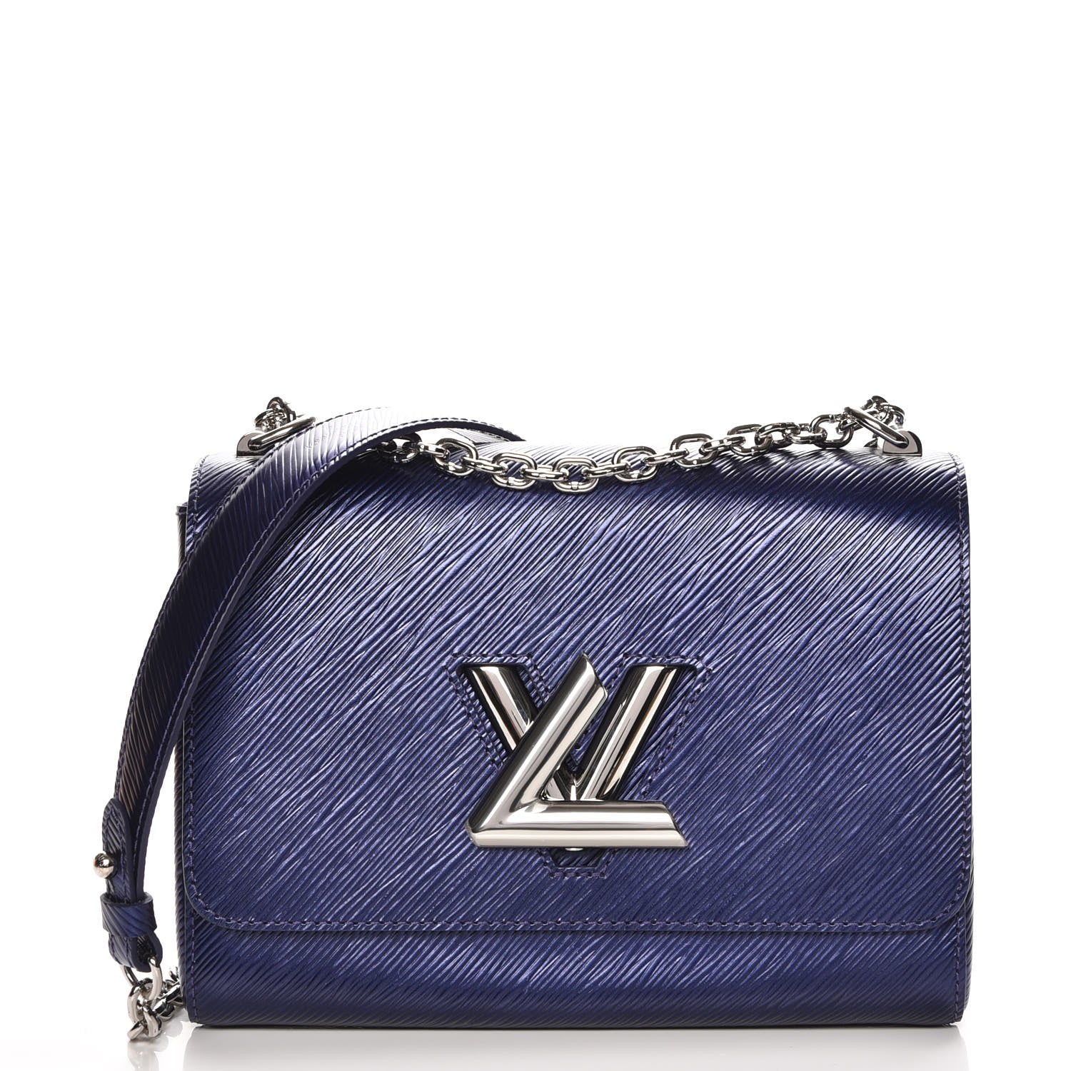 Louis Vuitton Epi Twist Shoulder Bag MM Indigo 1 of 8