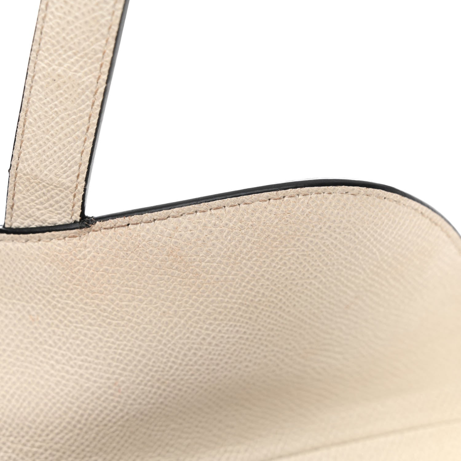 Christian Dior Grained Calfskin Saddle Bag White 15 of 16