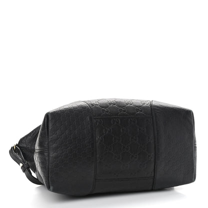Gucci Guccissima Medium Bree Foldover Tote Black 3 of 15