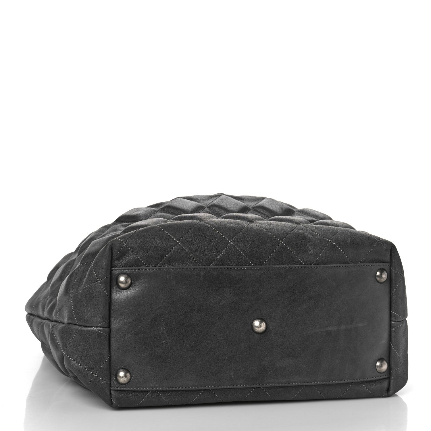 Chanel Calfskin Sloane Square Tote Grey 4 of 10