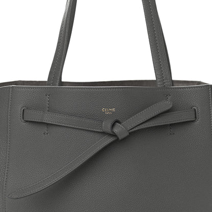 Celine Soft Grained Calfskin Small Belt Cabas Phantom Grey 9 of 11