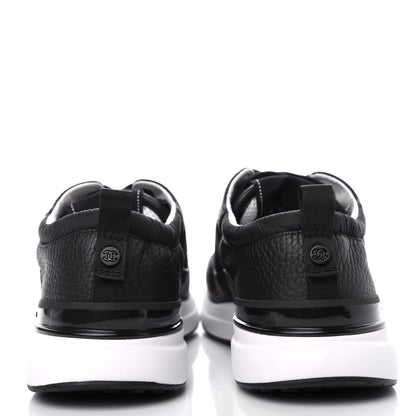 Chanel Calfskin Mesh Lycra Suede Womens Logo Sneakers 40.5 Black 7 of 13