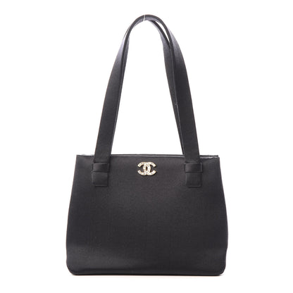 Chanel Satin CC Evening Bag Black 1 of 8