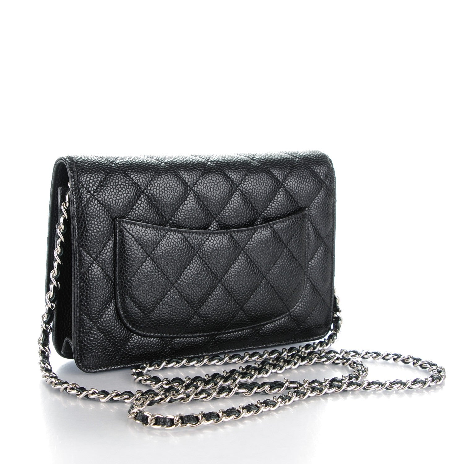 Chanel Caviar Quilted Wallet On Chain WOC Black 3 of 8
