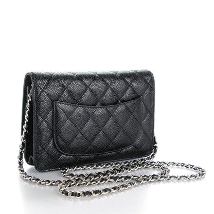 Chanel Caviar Quilted Wallet On Chain WOC Black 3 of 8