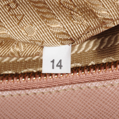 Prada Saffiano Lux Medium Double Zip Tote Cammeo 7 of 12