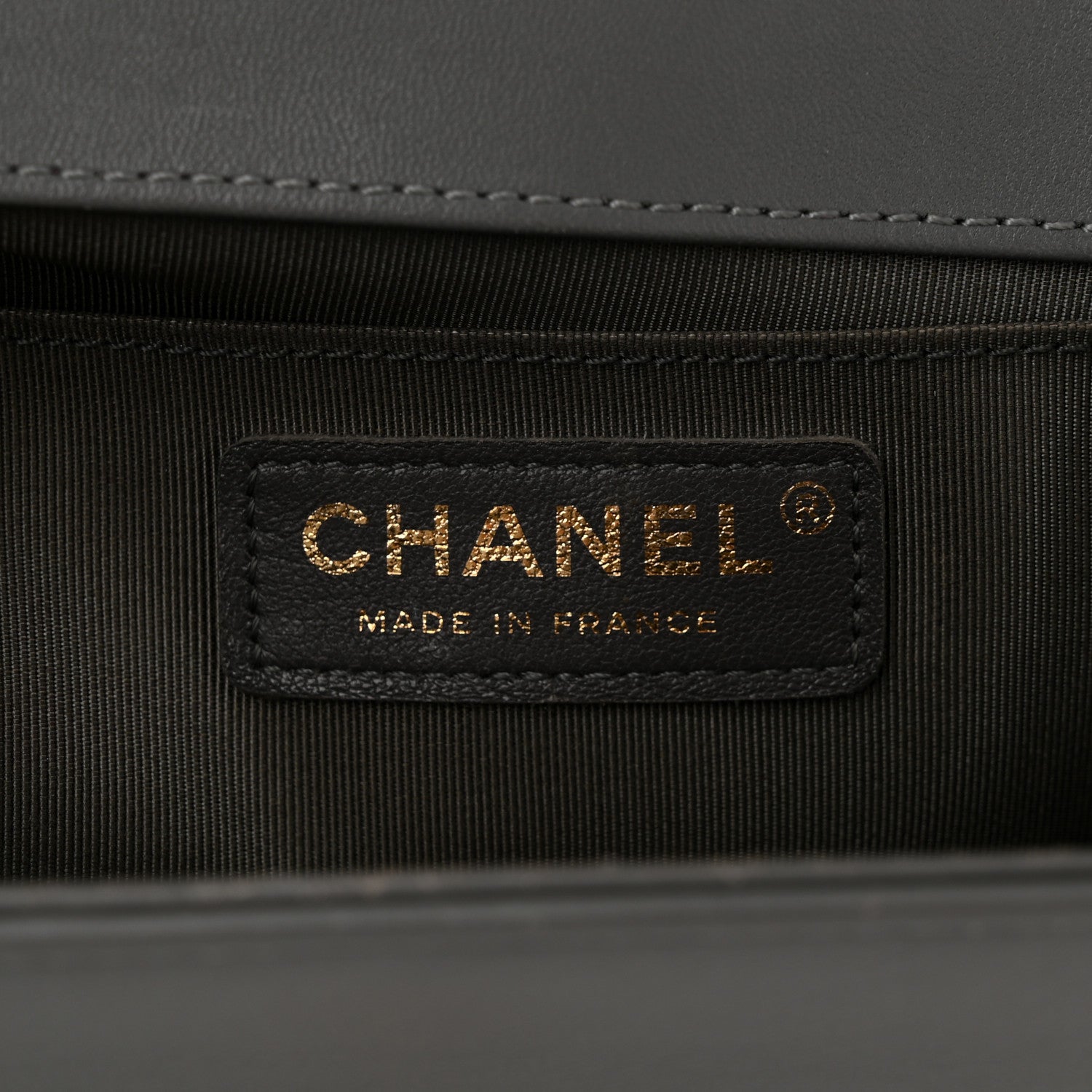 Chanel Lambskin Quilted Medium Boy Flap Grey 6 of 14