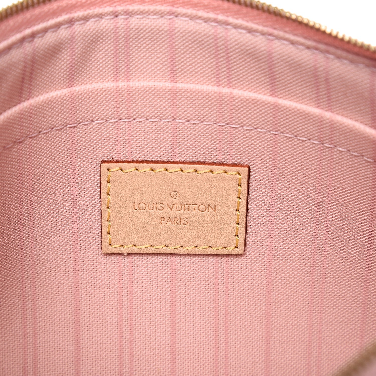 Louis Vuitton Damier Azur Neverfull MM GM Pochette Rose Ballerine 6 of 7