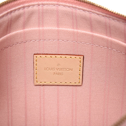 Louis Vuitton Damier Azur Neverfull MM GM Pochette Rose Ballerine 6 of 7