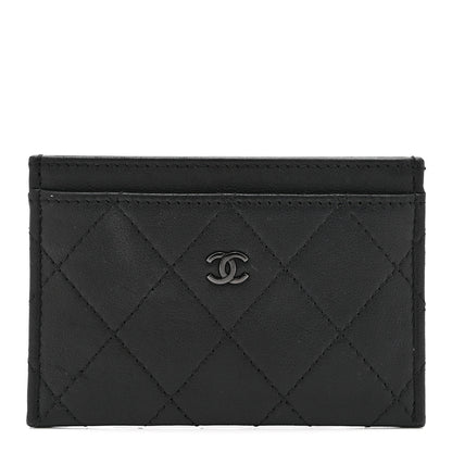 Chanel Calfskin Quilted Card Holder So Black 1 of 9