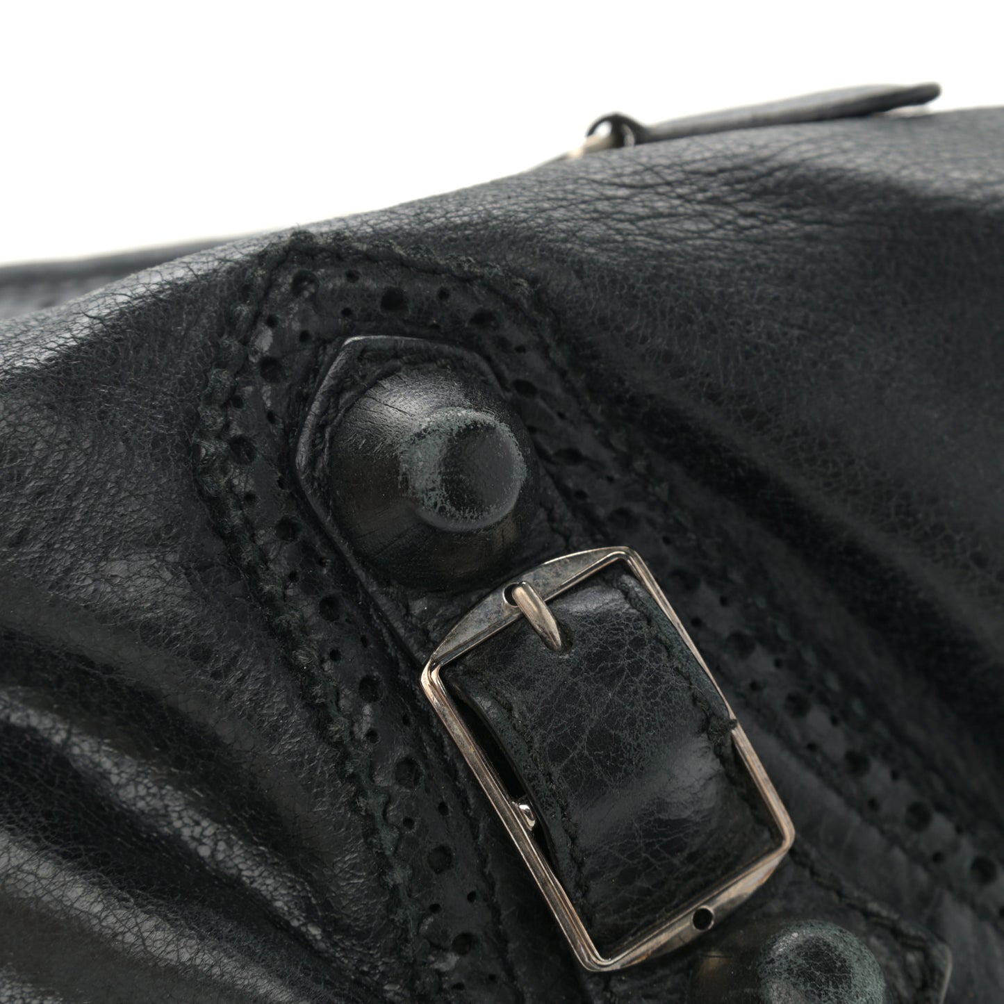 Agneau Giant Brogues Hardware Club Hobo Black