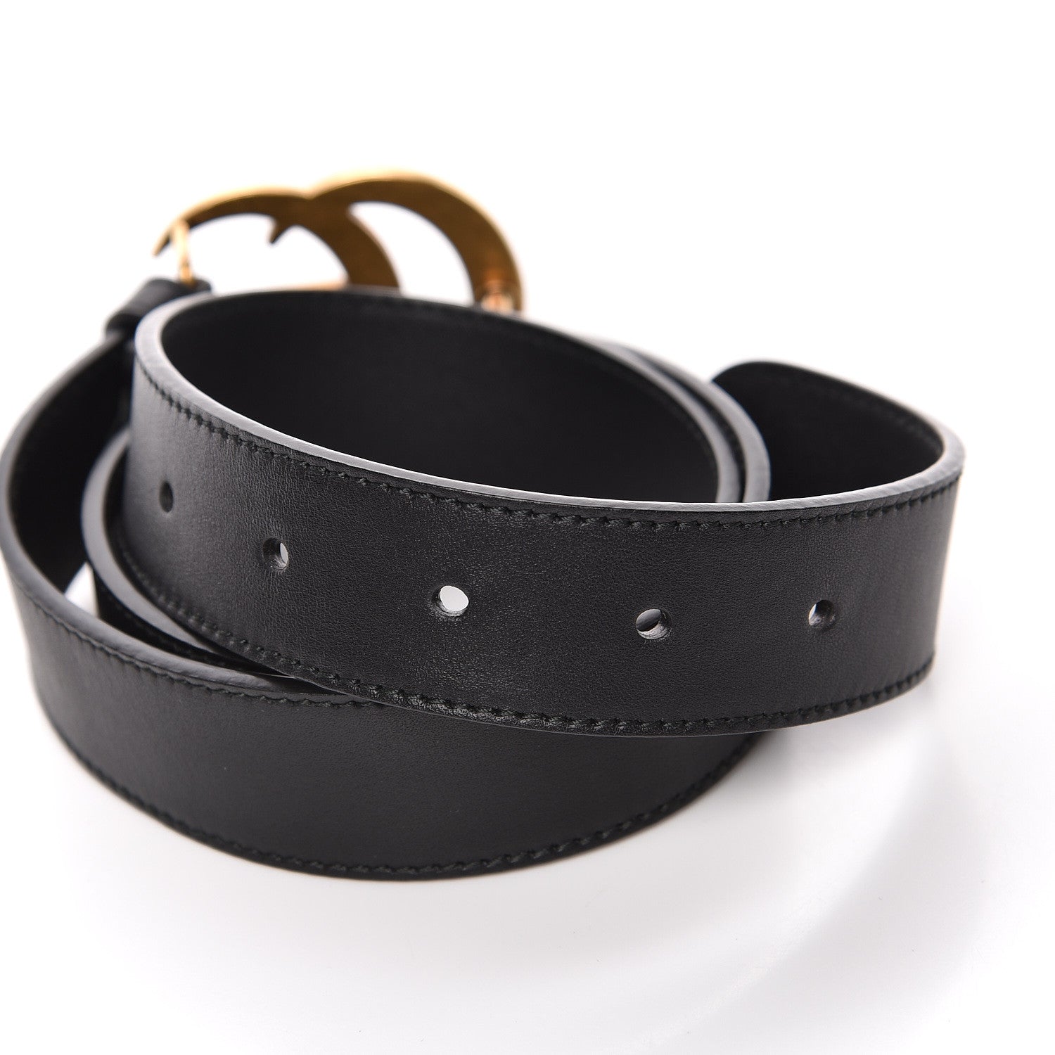 Gucci Calfskin Double G 30mm Belt 75 30 Black 4 of 6