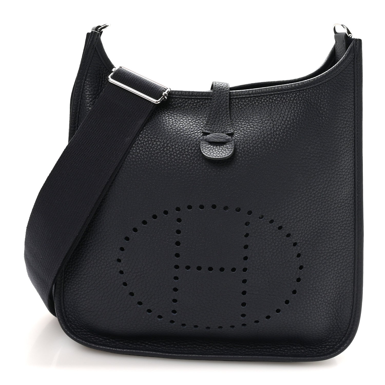 Hermes Taurillon Clemence Evelyne III PM Bleu Nuit 1 of 10