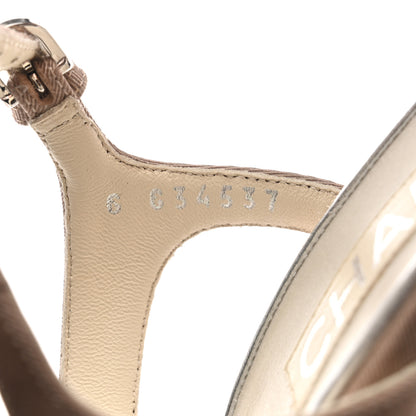 Chanel Mesh Grosgrain Camellia Sandal 35.5 Pink Beige 7 of 10