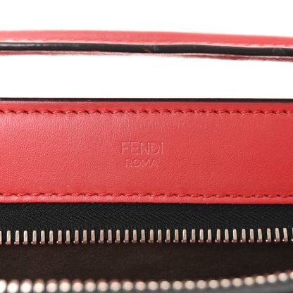 Fendi Vitello Baltico Dolce Shiny Nappa Lace Up DotCom Satchel Red 7 of 10