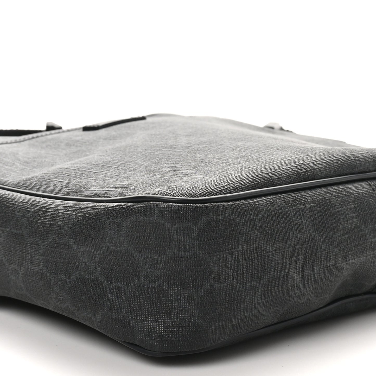 GG Supreme Monogram Messenger Bag Black Grey