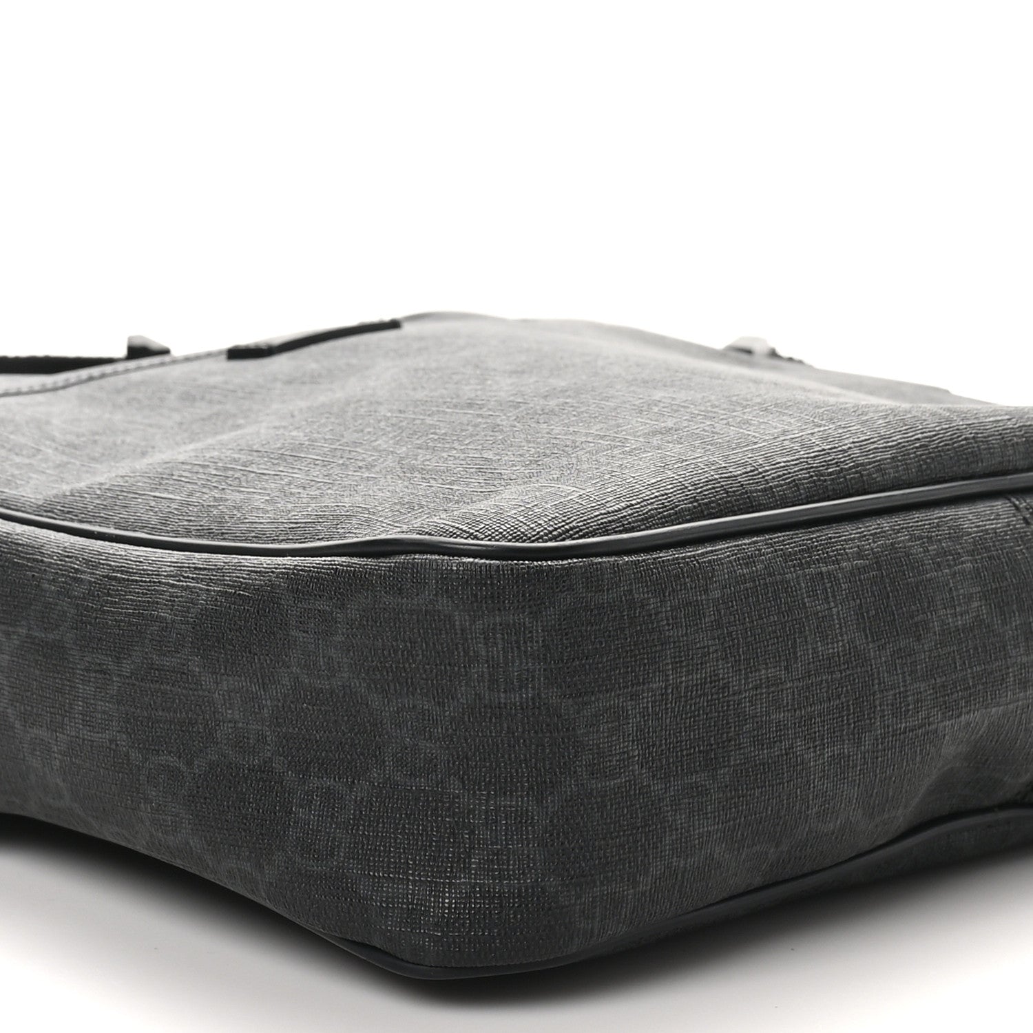 Gucci GG Supreme Monogram Messenger Bag Black Grey 9 of 10