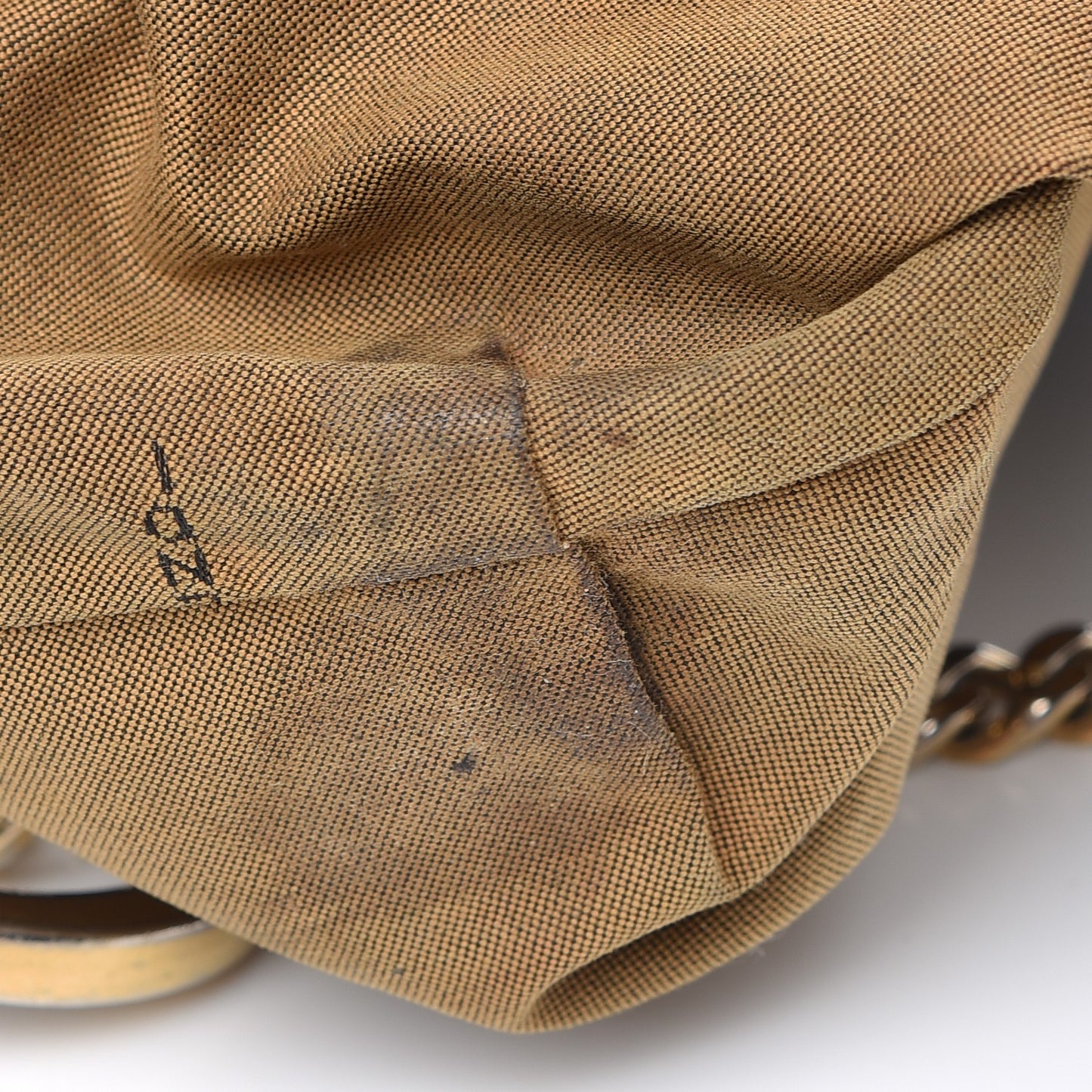 Zucca Small Chef Chain Hobo Tobacco