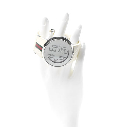 Gucci Stainless Steel Rubber 45mm Digital I-Gucci Web Watch 2 of 7