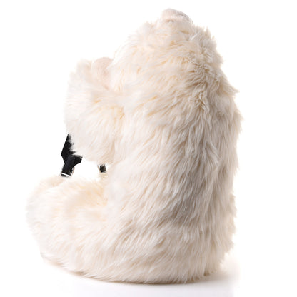 Dolce & Gabbana Faux Fur Calfskin Polar Bear Backpack White 2 of 4