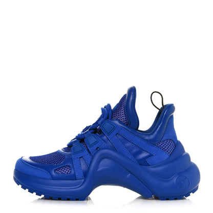 Louis Vuitton Calfskin Technical Nylon LV Archlight Sneakers 35 Blue 1 of 9