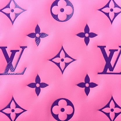 Louis Vuitton Lambskin Embossed Monogram Vuittamins Pochette Coussin Rose Violet 9 of 12