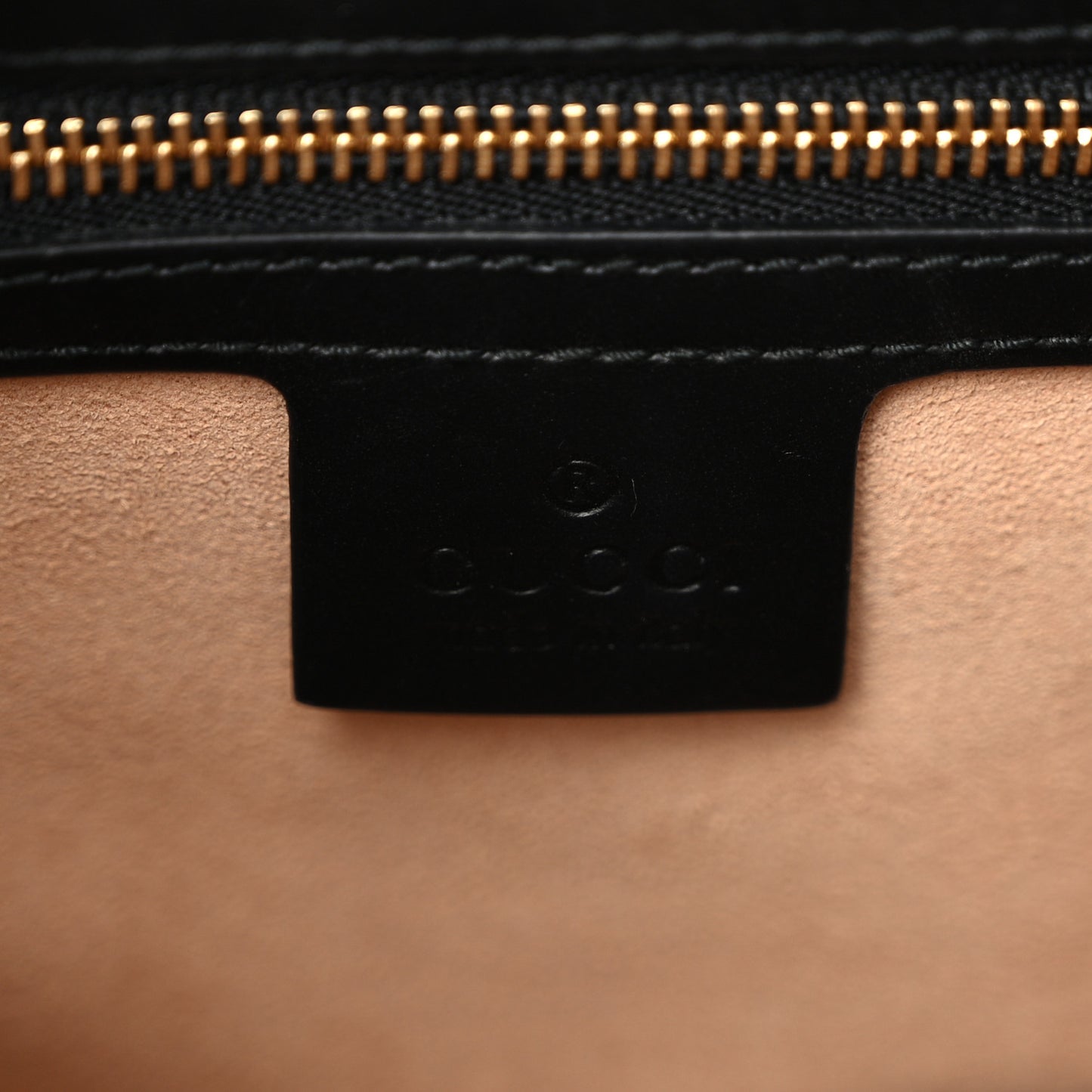 Guccissima Signature Small Padlock Top Handle Bag Black