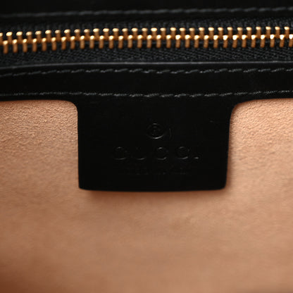 Gucci Guccissima Signature Small Padlock Top Handle Bag Black 6 of 13