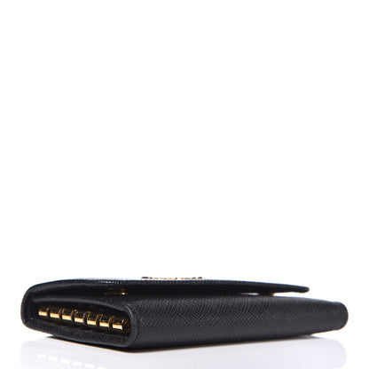 Prada Saffiano Metal 6 Key Holder Black 4 of 6