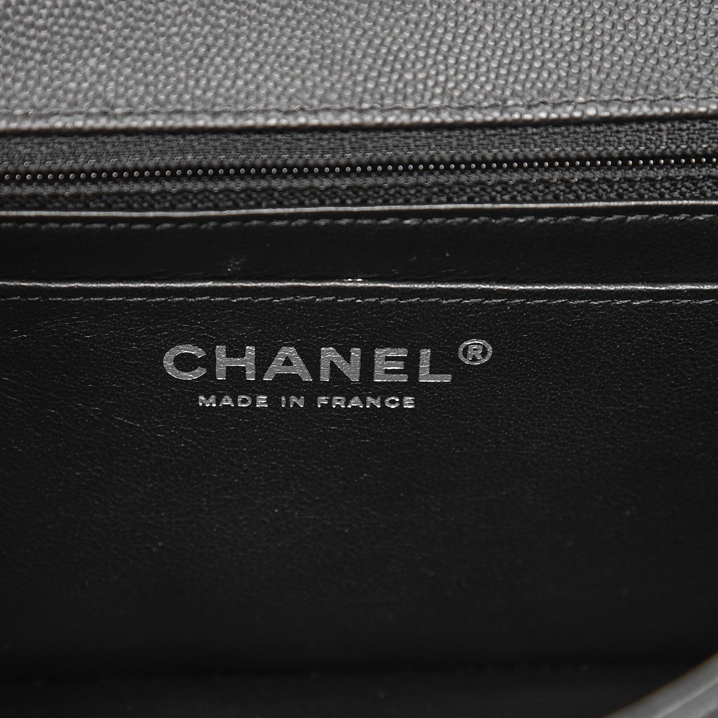 Caviar Quilted Mini Rectangular Flap Black