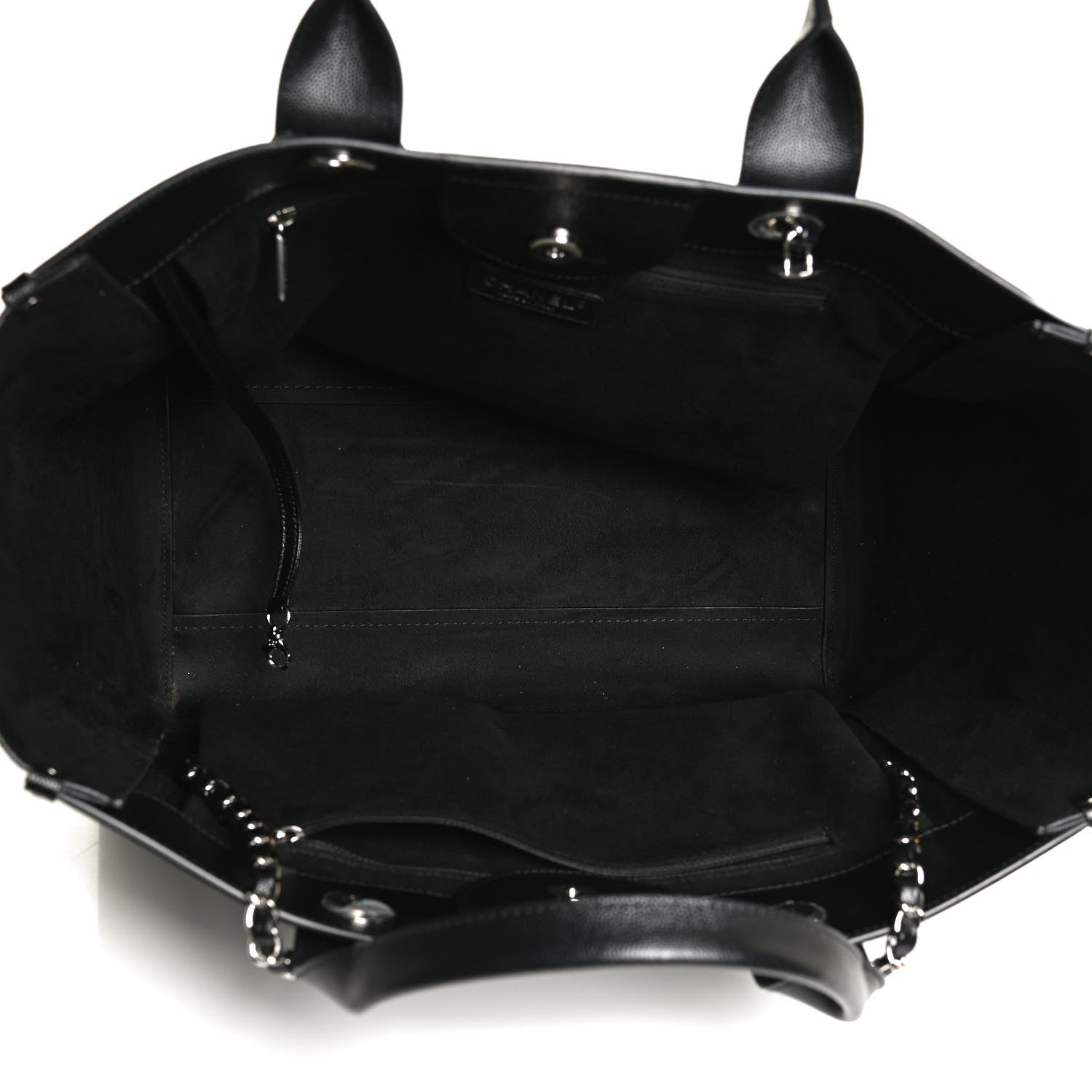 Chanel Caviar Medium Studded Deauville Tote Black 5 of 12