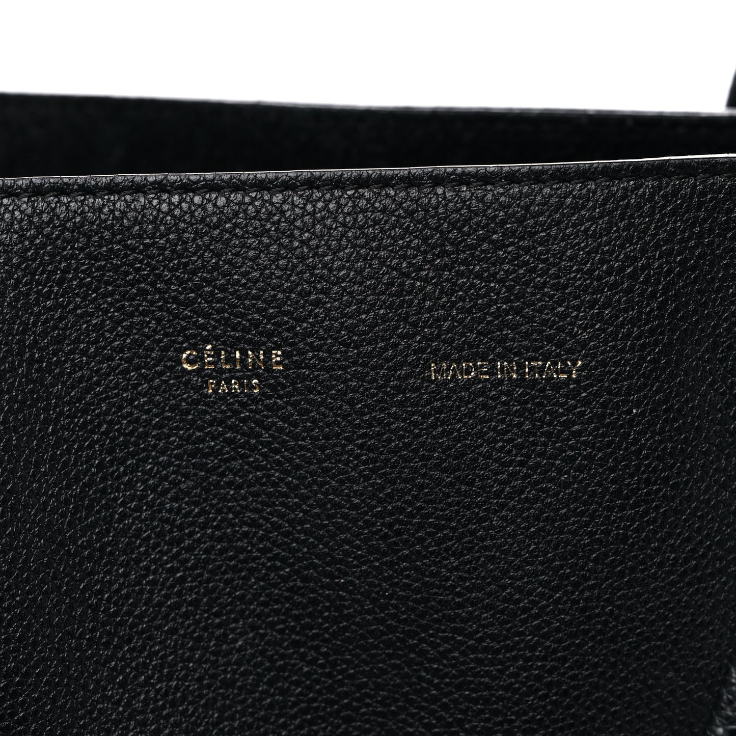 Soft Grained Calfskin Small Belt Cabas Phantom Black