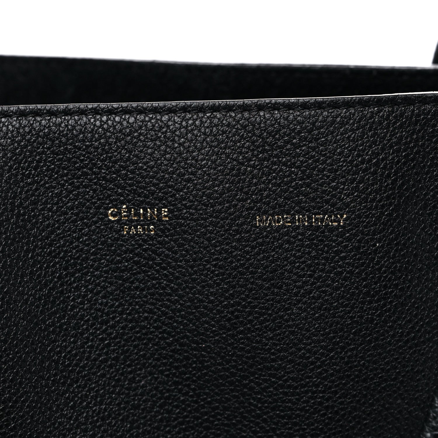 Celine Soft Grained Calfskin Small Belt Cabas Phantom Black 6 of 13