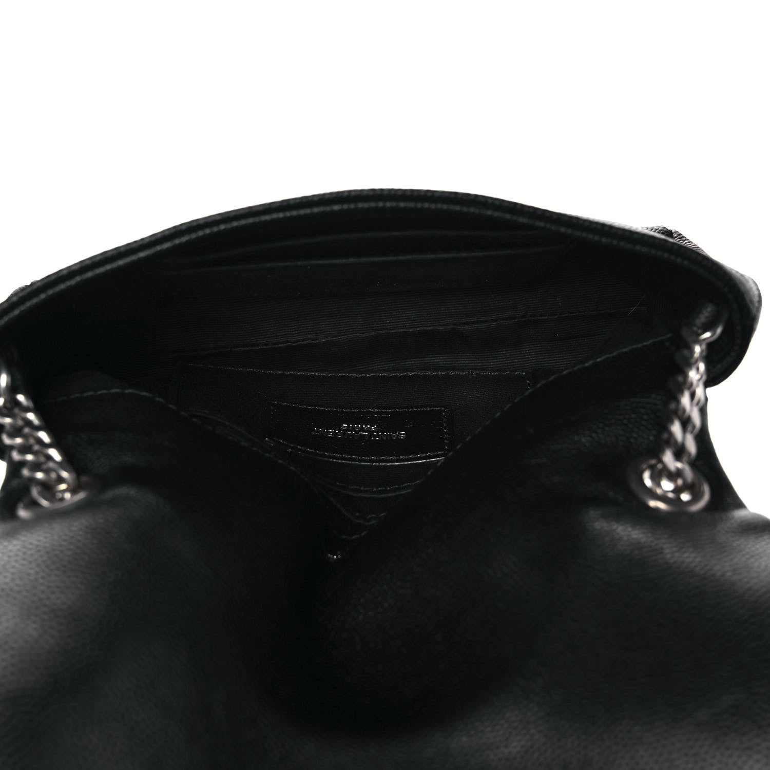 Saint Laurent Grain De Poudre Monogram Toy West Hollywood Fold-Over Bag Black 5 of 9