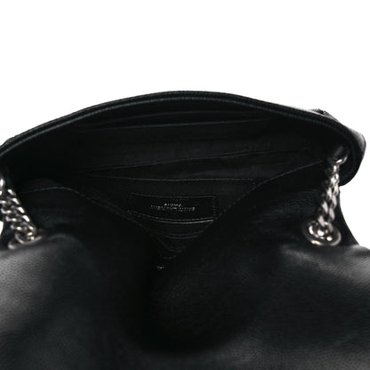 Saint Laurent Grain De Poudre Monogram Toy West Hollywood Fold-Over Bag Black 5 of 9