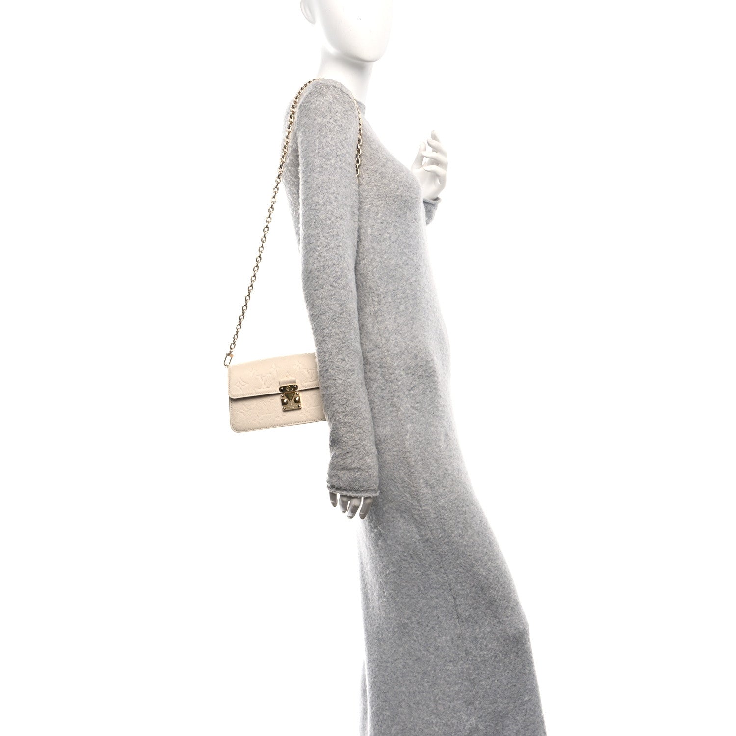 Louis Vuitton Empreinte Metis Wallet On Chain Cream 2 of 11