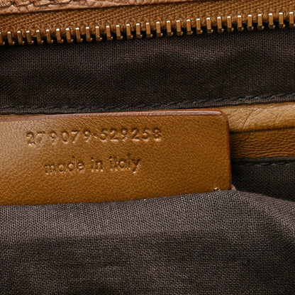 Saint Laurent Lizard Calfskin Embossed Medium Cabas ChYc Brown 12 of 24
